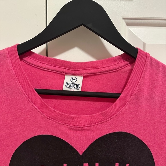 PINK Victoria’s Secret Womens Pink Loves Canada Short Sleeve T-shirt Size Small - Picture 5 of 8